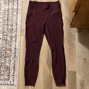 Athleta Burgundy Leggings